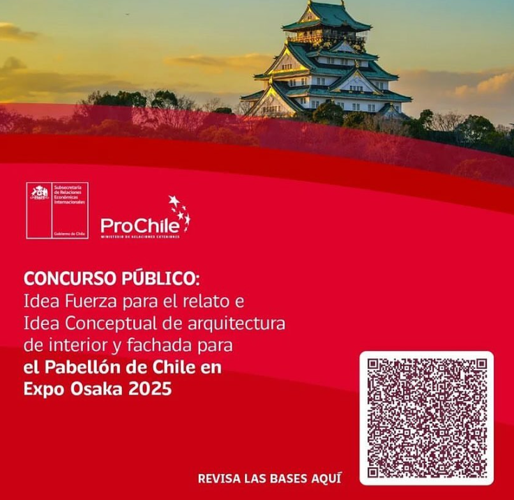 ProChile publica concurso para definir relato y arquitectura interna y fachada del Pabellón de Chile en Expo Osaka 2025