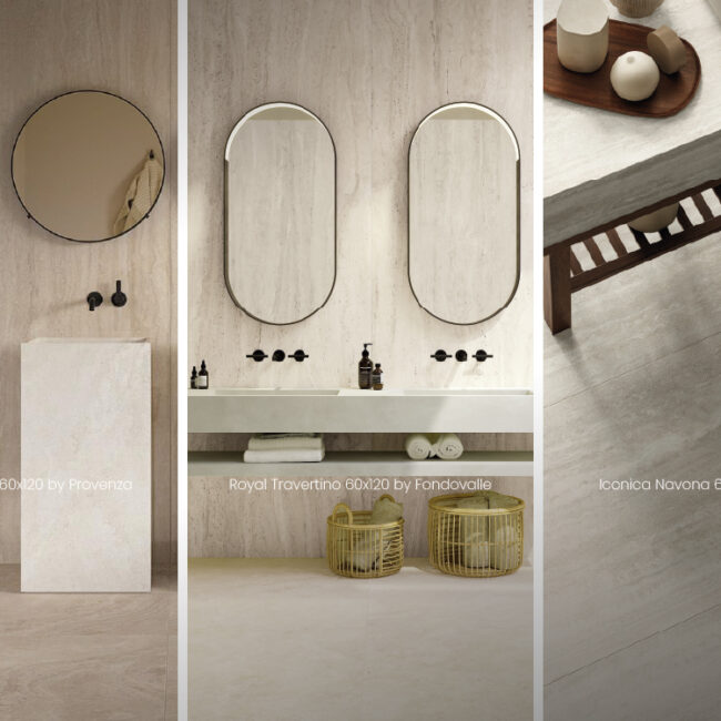 ATIKA | Look Travertino en porcelanato italiano