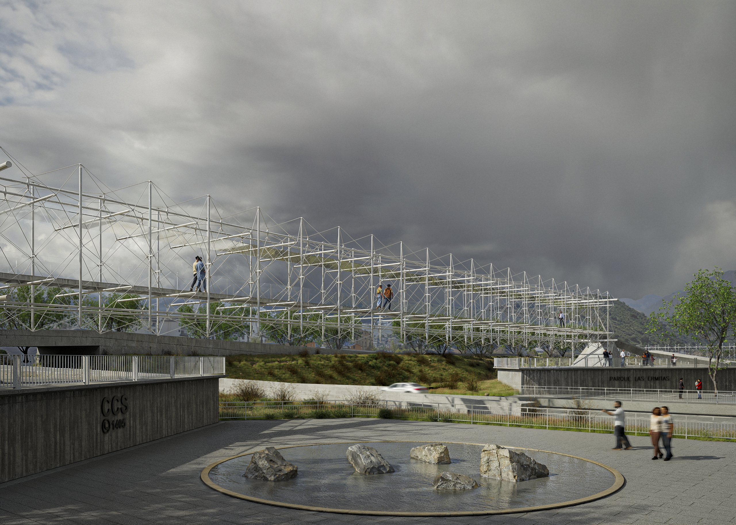 Primer lugar del concurso Pasarelas Peatonales para Las Ermitas